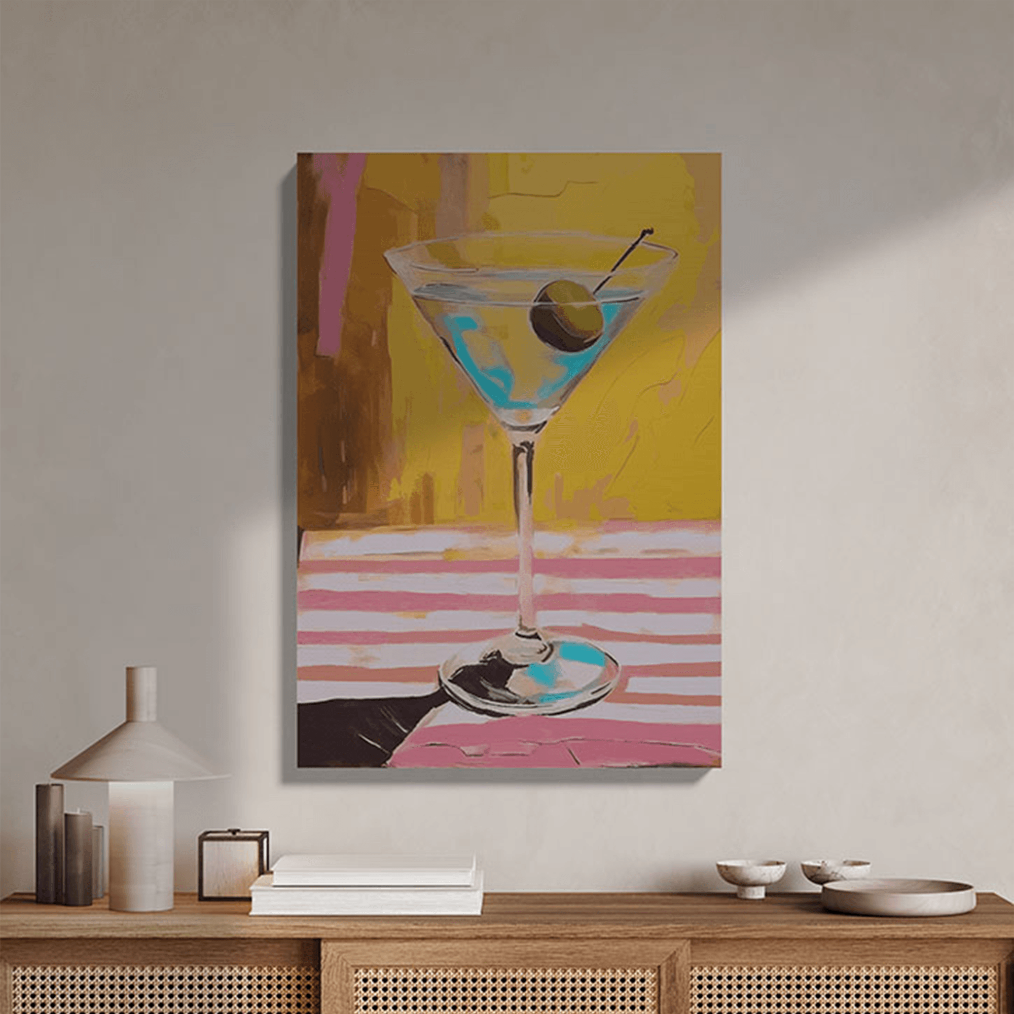 Colorful martini