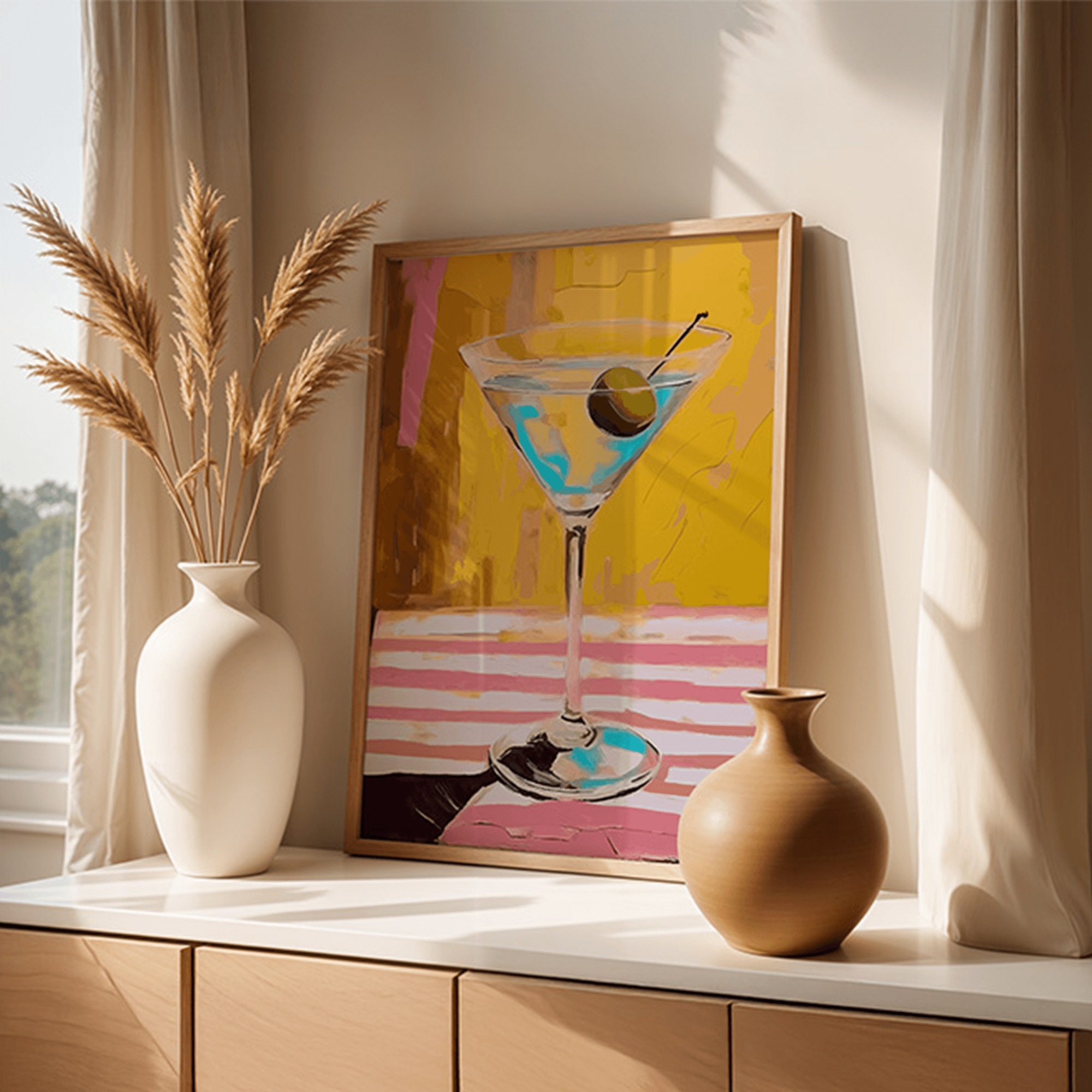 Colorful martini