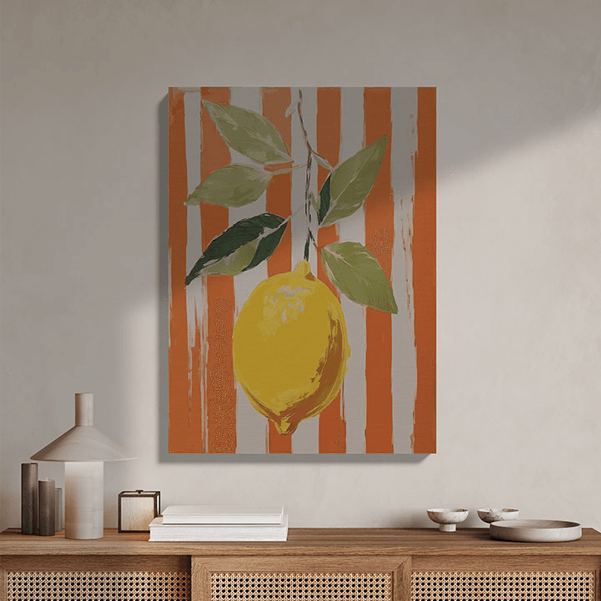 Lemon orange stripes