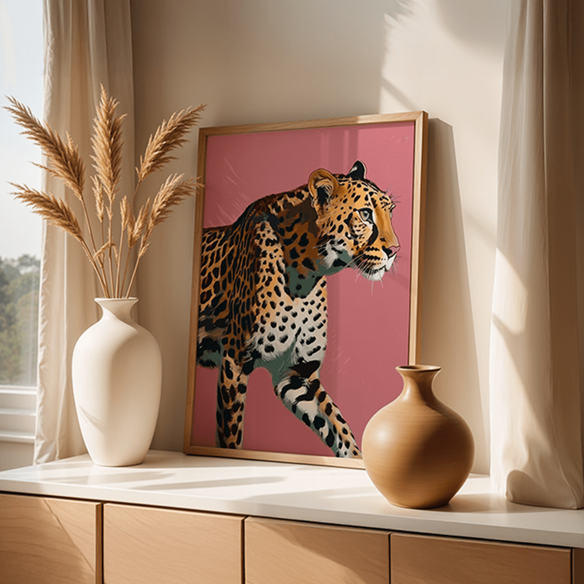 Pink leopard