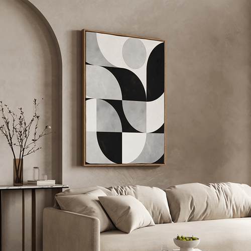 Black and white cubic