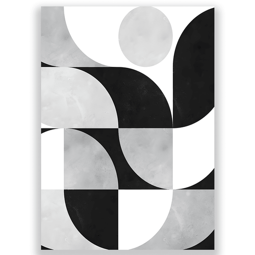 Black and white cubic