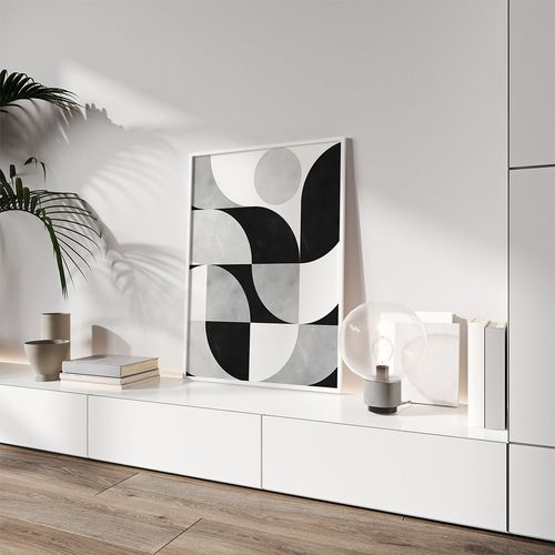 Black and white cubic