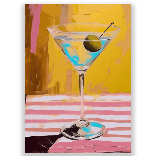 Colorful martini