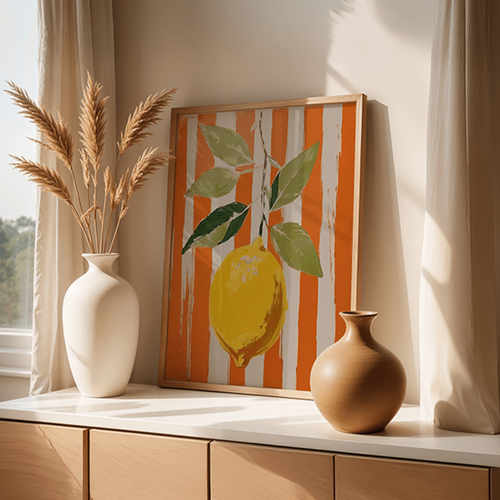 Lemon orange stripes